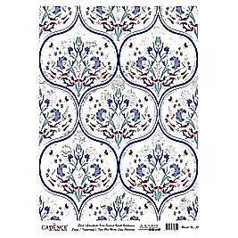 DESENLİ GÜMÜŞ VARAK PİRİNÇ DEKOPAJ 30*42 CM MODEL 035