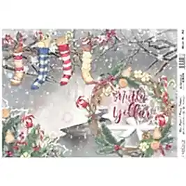 Model 765 Yılbaşı Cadence Pirinç Dekopaj Kağıdı 30x42cm