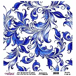 Model K025 Dünya'nın Mavi Tonları Pirinç Kağıt Dekopaj 60x62