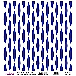 Model K033 Dünya'nın Mavi Tonları Pirinç Kağıt Dekopaj 30x32