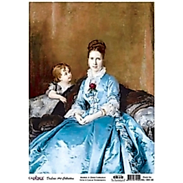 CADENCE DELUXE ART ANNE & ÇOCUK PİRİNÇ DEKOPAJ MODEL MC-004 (30X42)