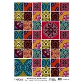 DESENLİ GÜMÜŞ VARAK PİRİNÇ DEKOPAJ 30*42 CM MODEL 029