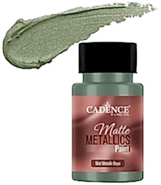 CADENCE MAT METALİK BOYA 50ML ANTİK YEŞİL -MMB024