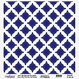 Model K035 Dünya'nın Mavi Tonları Pirinç Kağıt Dekopaj 90x92