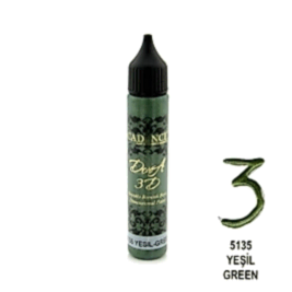 3D BONCUK BOYA-5135-YEŞİL