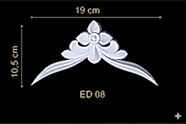ED-08 Dekoratif Esnek Aplik (2'li)
