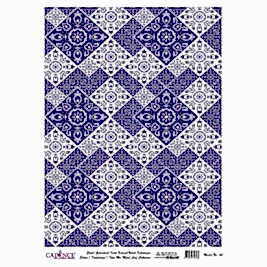 DESENLİ GÜMÜŞ VARAK PİRİNÇ DEKOPAJ 30*42 CM MODEL 046