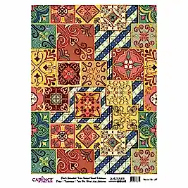 DESENLİ ALTIN VARAK PİRİNÇ DEKOPAJ 30*42 CM MODEL 028