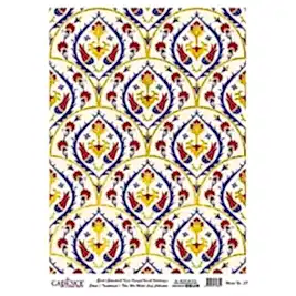 DESENLİ ALTIN VARAK PİRİNÇ DEKOPAJ 30*42 CM MODEL 037