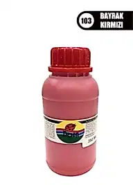 Desen Kumaş Boyası 250 ML - Bayrak Kırmızı No:103