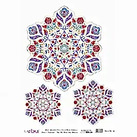 DESENLİ GÜMÜŞ VARAK PİRİNÇ DEKOPAJ 30*42 CM MODEL 043