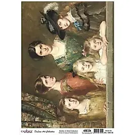 CADENCE DELUXE ART ANNE & ÇOCUK PİRİNÇ DEKOPAJ MODEL MC-009 (30X42)