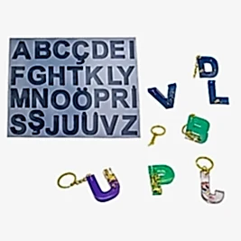 Alfabe Harf Epoksi Reçine Kalıbı EPK-384