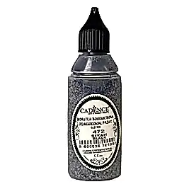 Boyutlu Boncuk Boya Simli Siyah 50 ml B-472