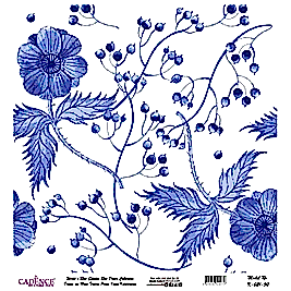 Model K021 Dünya'nın Mavi Tonları Pirinç Kağıt Dekopaj 60x62