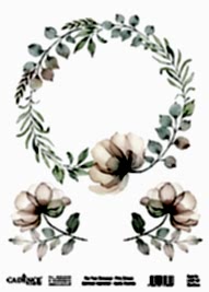 Cadence Dairesel Yapraklar Pirinç Koleksiyonu LRRP-02