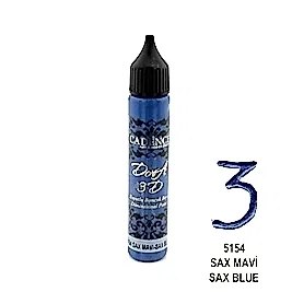 3D BONCUK BOYA-5154-SAX MAVİ