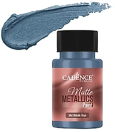 CADENCE MAT METALİK BOYA 50ML KOYU TURKUAZ -MMB021