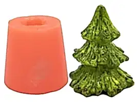Küçük Çam Ağacı Silikon Mum Kalıbı M-250