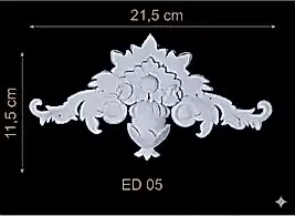 ED-05 Dekoratif Esnek Aplik (2'li)