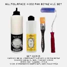 500ML H:02 PAK BEYAZ HYBRİD + 250ML YARIMAT VERNİK 4'LÜ SET