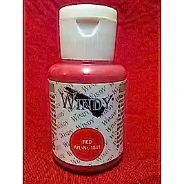İpek Boyası Kırmızı 50 ml. W-1511