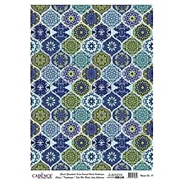 DESENLİ GÜMÜŞ VARAK PİRİNÇ DEKOPAJ 30*42 CM MODEL 017