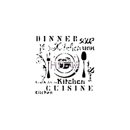 Home Decor (Duvar) Stencıl 45*45 cm HD-48