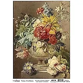 CADENCE DELUXE ART ÇİÇEK BUKETLERİ PİRİNÇ DEKOPAJ MODEL BF-005 (60X85)