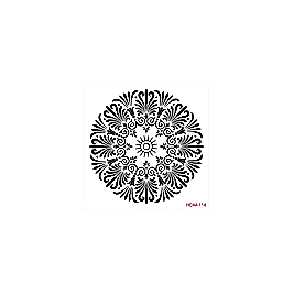 HOME DECOR MİDİ STENCİL 22*22 CM HDM-114
