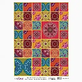 DESENLİ ALTIN VARAK PİRİNÇ DEKOPAJ 30*42 CM MODEL 029