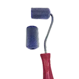 5 CM SÜNGER ÜSTÜ KADİFE KAPLI RULO FIRÇA SET 2'Lİ