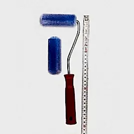 10 CM SÜNGER ÜSTÜ KADİFE KAPLI RULO FIRÇA SET 2'Lİ