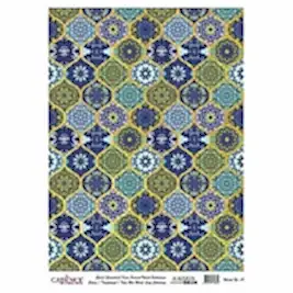 DESENLİ ALTIN VARAK PİRİNÇ DEKOPAJ 30*42 CM MODEL 017