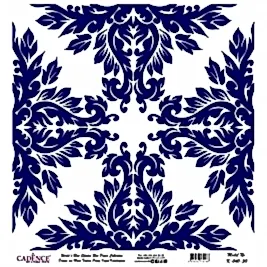 Model K040 Dünya'nın Mavi Tonları Pirinç Kağıt Dekopaj 60x62