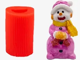 Yılbaşı Modelleri - Kardan Adam Silikon Mum Kalıbı M-98