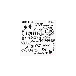 Home Decor Midi Stencil 22*22 cm hdm-55
