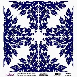 Model K040 Dünya'nın Mavi Tonları Pirinç Kağıt Dekopaj 90x92