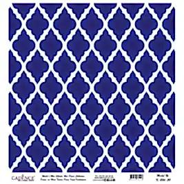 Model K036 Dünya'nın Mavi Tonları Pirinç Kağıt Dekopaj 90x92