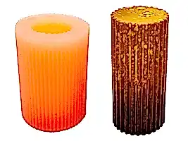 Mini Tırtıklı Silikon Mum Kalıbı M-287