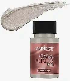 CADENCE MAT METALİK BOYA 50ML PLATİN -MMB03