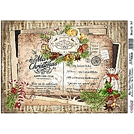 Model 767 Yılbaşı Cadence Pirinç Dekopaj Kağıdı 30x42cm