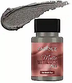 CADENCE MAT METALİK BOYA 50ML KOYU GRİ -MMB034