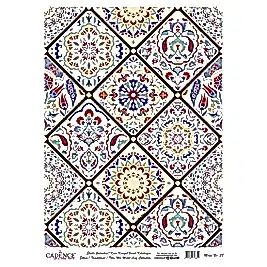 DESENLİ GÜMÜŞ VARAK PİRİNÇ DEKOPAJ 30*42 CM MODEL 038