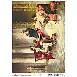 CADENCE DELUXE ART AVRUPA'DA YAŞAM PİRİNÇ DEKOPAJ MODEL EL-002 (30X42)