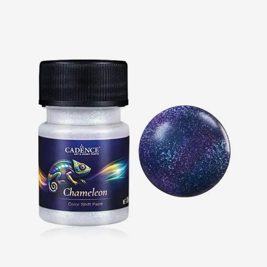 CHM04 Chameleon Renk Değiştiren Metalik Boya 30ML (Kırmızı-Mor-Mavi)
