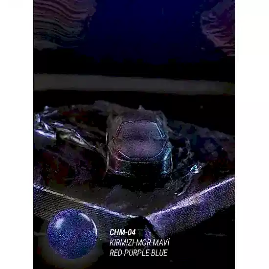 CHM04 Chameleon Renk Değiştiren Metalik Boya 30ML (Kırmızı-Mor-Mavi)